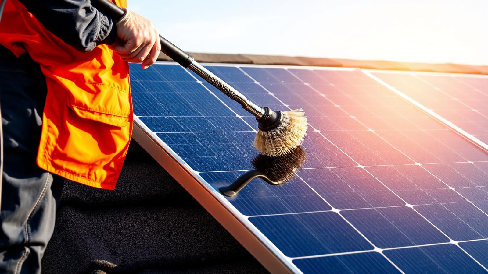 Optimale Reinigungsintervalle für PV-Anlagen